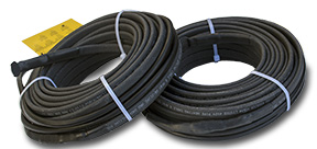 Self-regulating heat trace cable. Self-regulating heat trace cable.