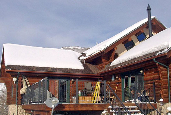 Heated roof edges and valley.