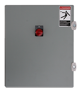 Snow melting system contactor panel.