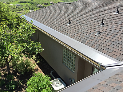 Roof heating panels installed.